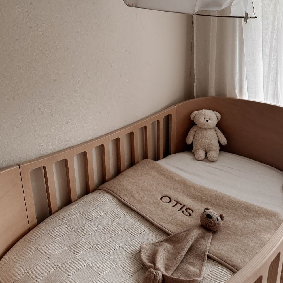 Gepersonaliseerde ledikant deken 100% wol - Charly's