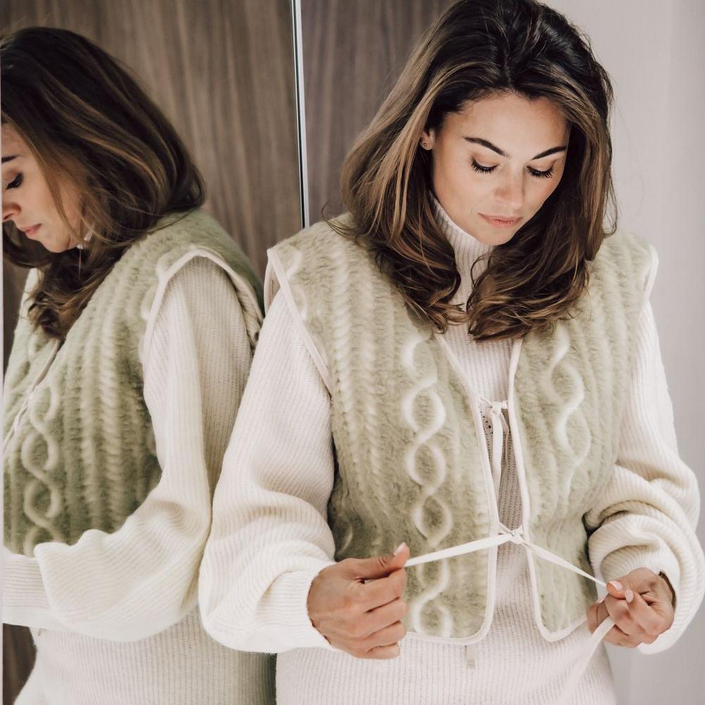 Gilet vero pistaccio - Charly's