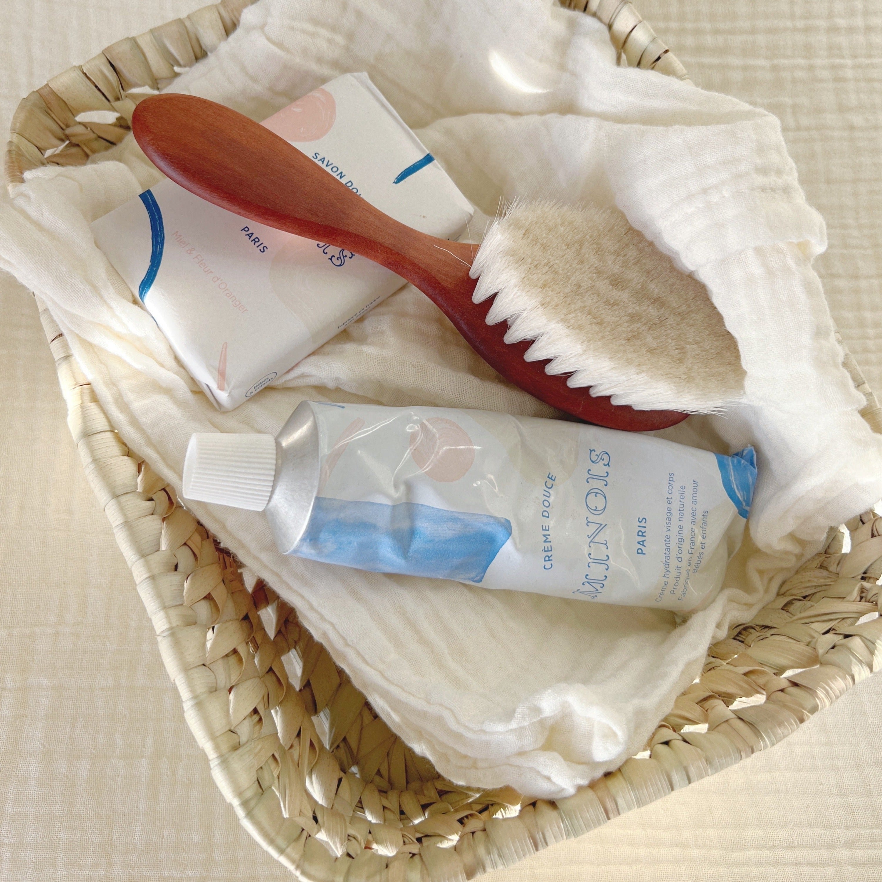 Handgevlochten palmmand klein - Charly's