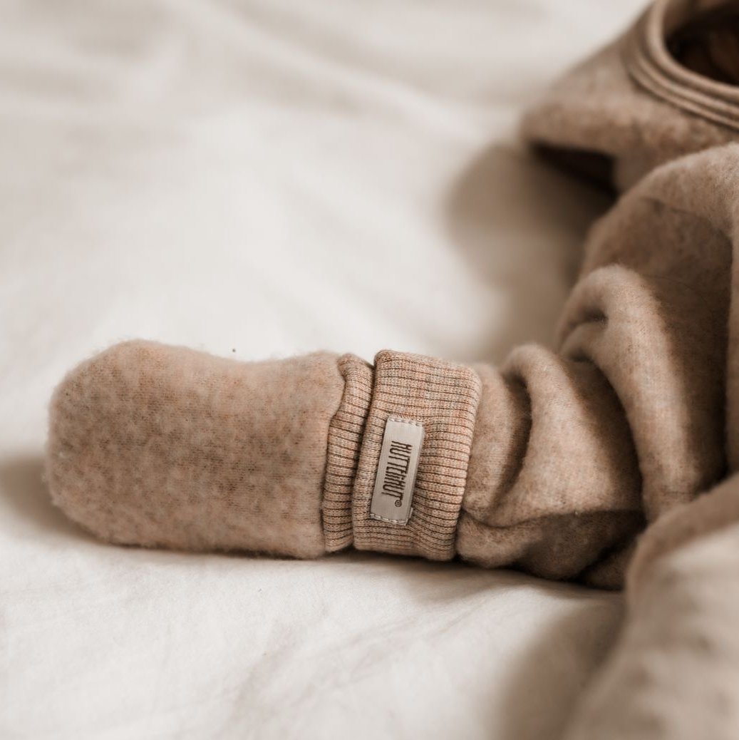 Handschoenen wolfleece sand tweelaags - Charly's