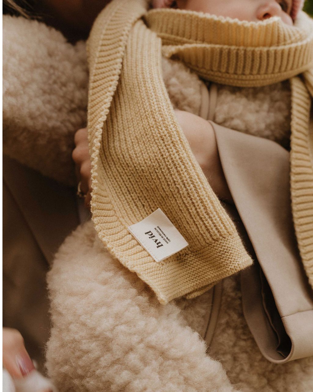 Sjaal gustave light yellow