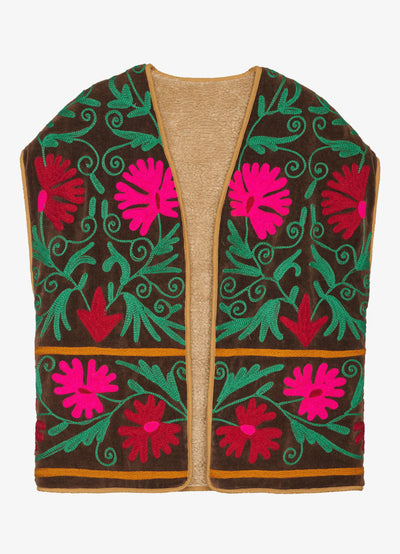 Preston Velvet Suzani Vest