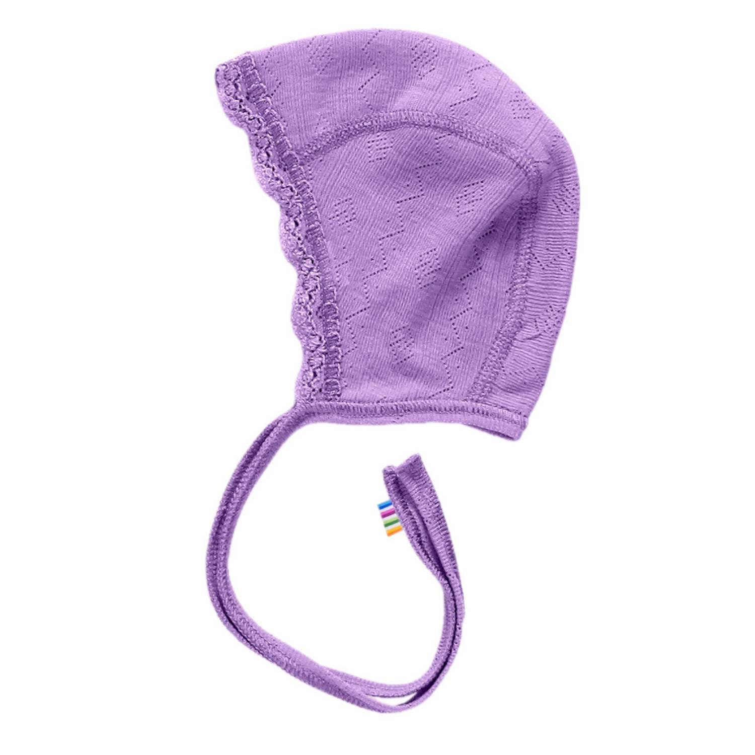 Muts pointelle paars