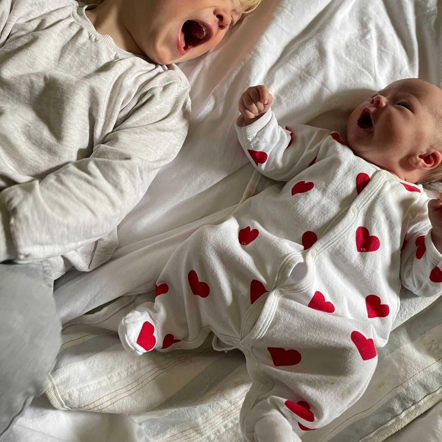 Jumpsuit hartjes voetjes - Charly's