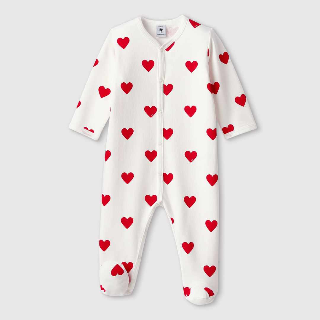 Jumpsuit hartjes voetjes - Charly's