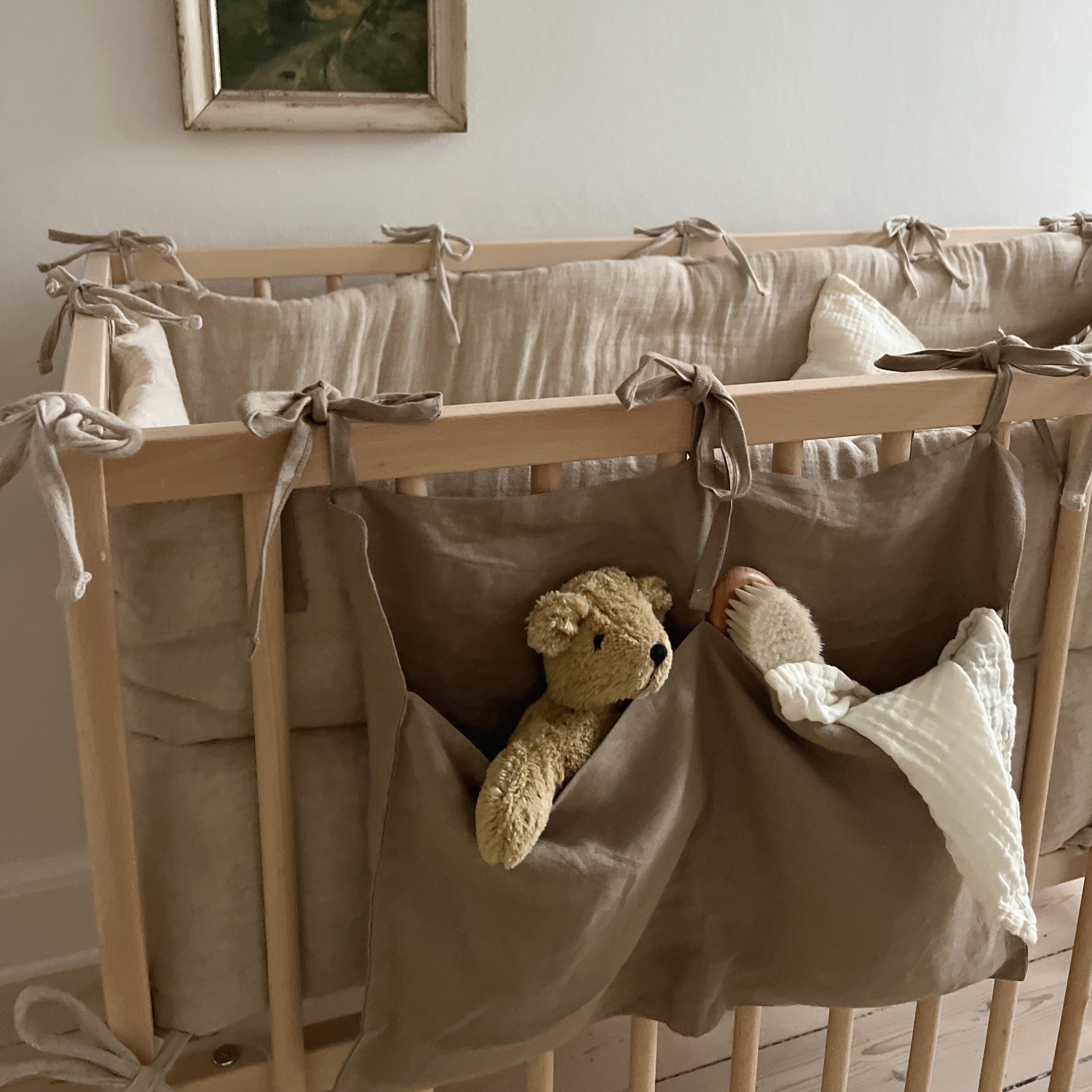 Linnen bedpocket beige - Charly's