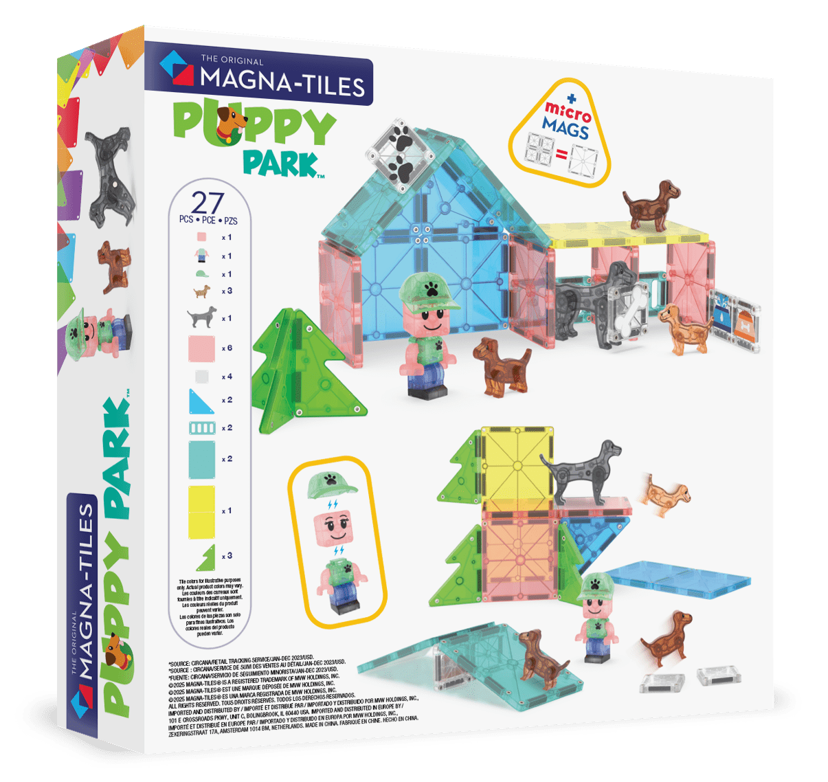 Magnetische tegels puppy park 27st. - Charly's