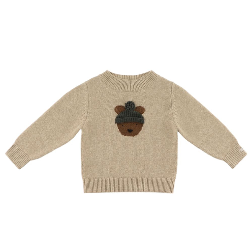 Merino wool trui beer - Charly's