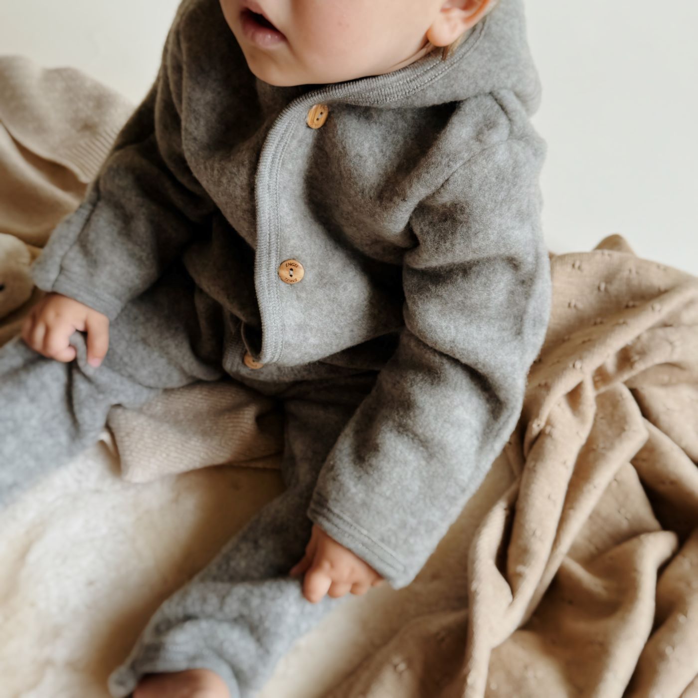 Engel Natur overall Overall wolfleece grijs • Charly's
