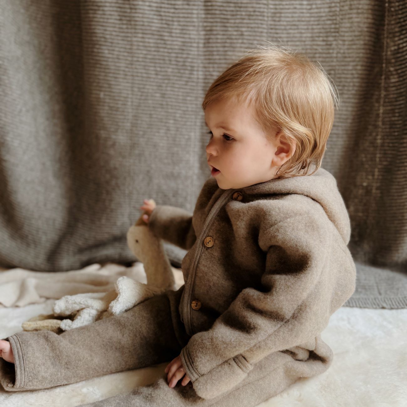 Overall wolfleece walnoot - Charly's