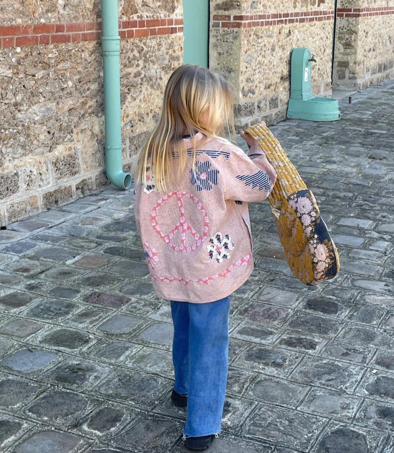 Peace mini jacket patchwork - Charly's