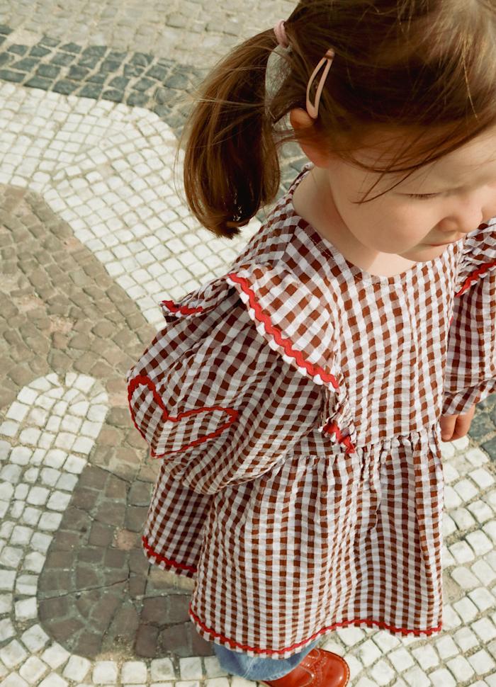 PRE - ORDER Nanette MINI Dress Brown Checks - Charly's