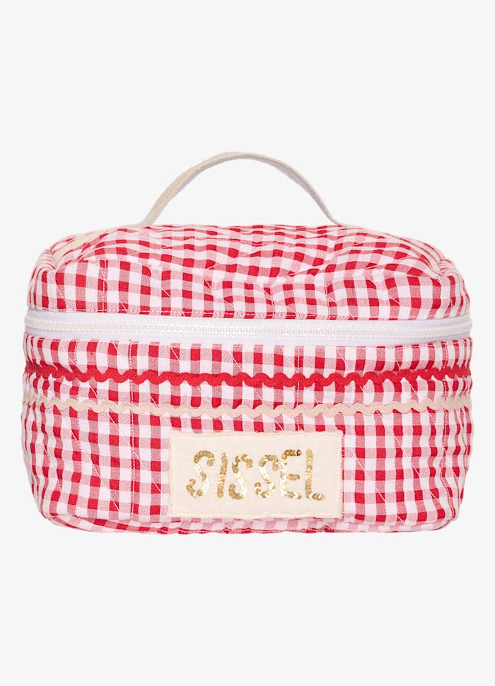 PRE - ORDER Sissel Bucket Bag Red Checks - Charly's