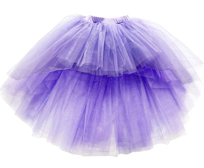 Een tule tutu in de kleur paars voor kinderen (kinderen) meisjes van het Ratatam.