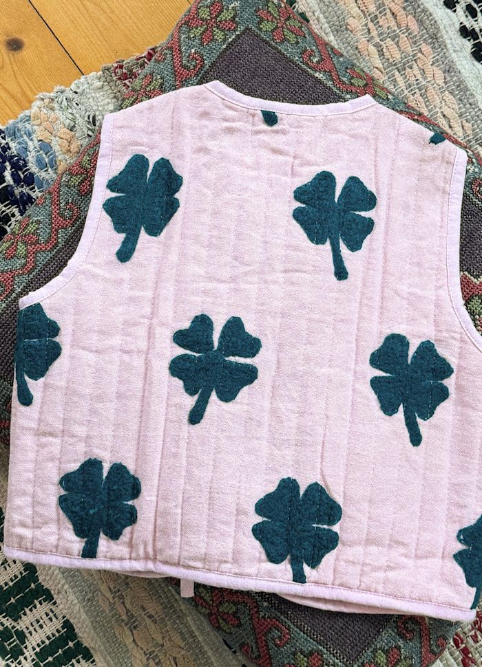 Honey MINI vest clover green