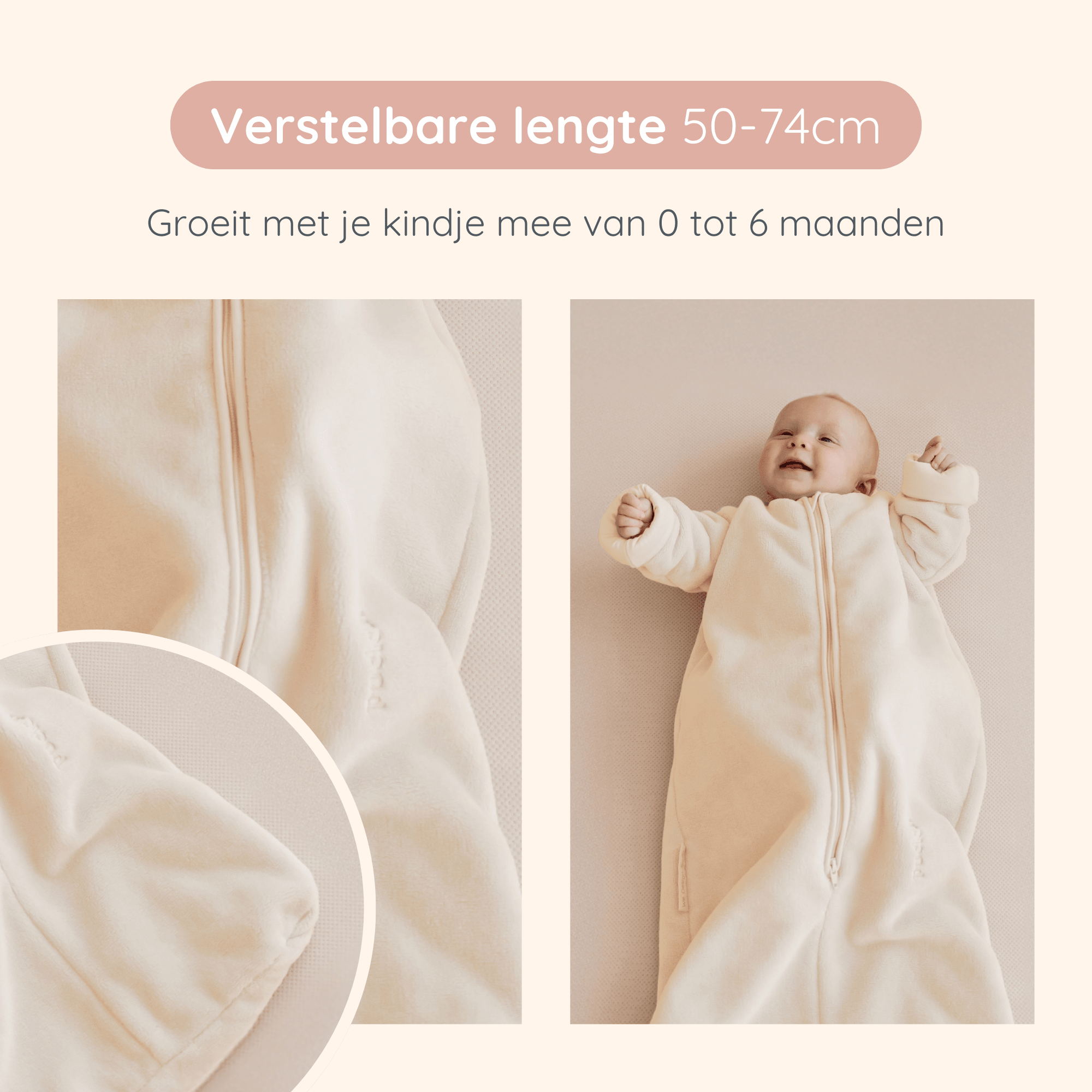 Mini half swaddle slaapzak (3-6 maanden) – Hola BB