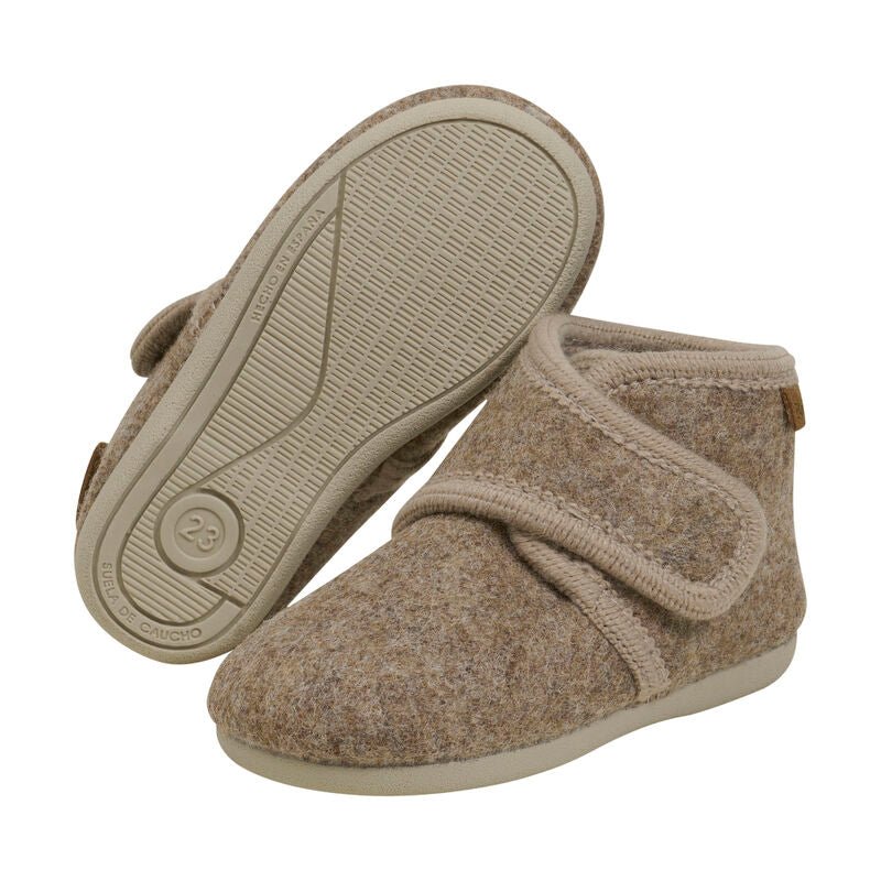Slof harde zool walnut - Charly's