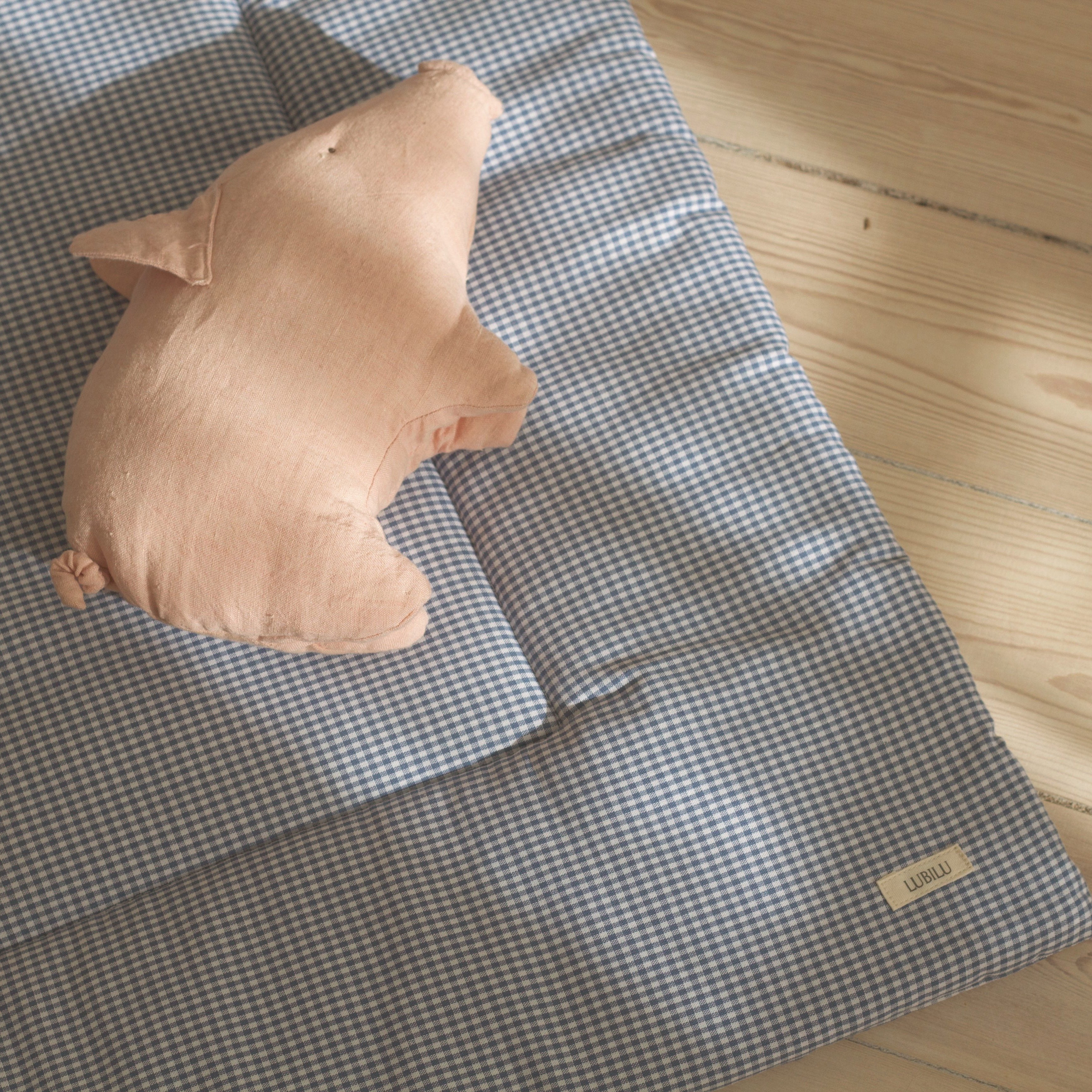 Speelmat blauw ruitjes - Charly's