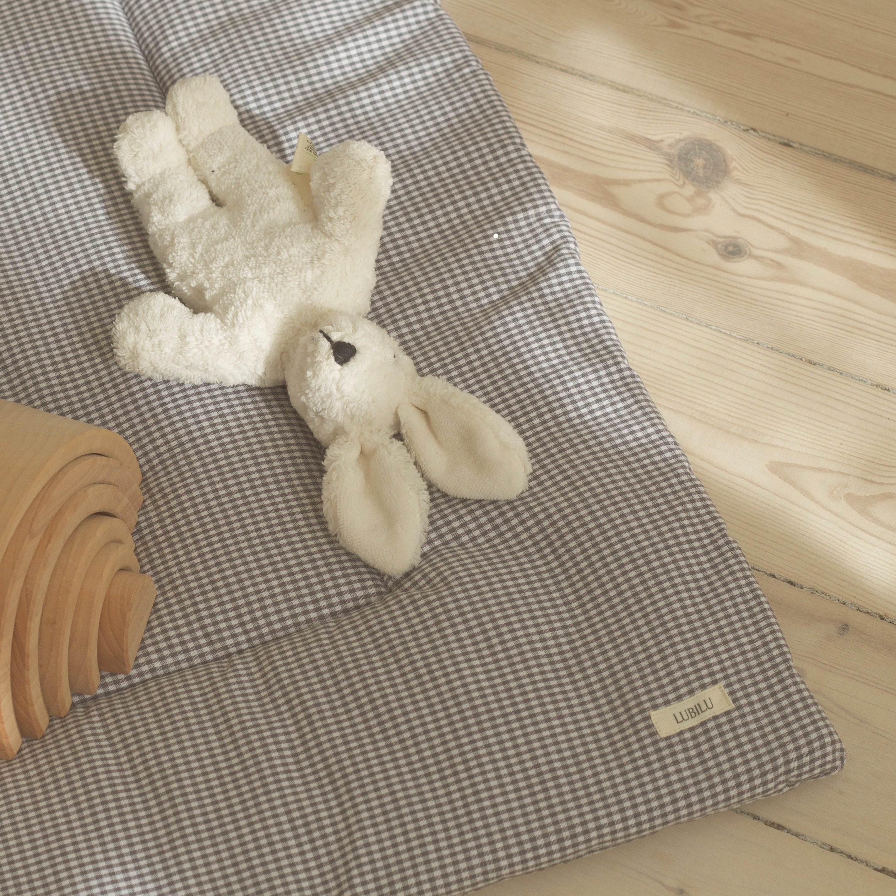 Speelmat grijs ruitjes - Charly's