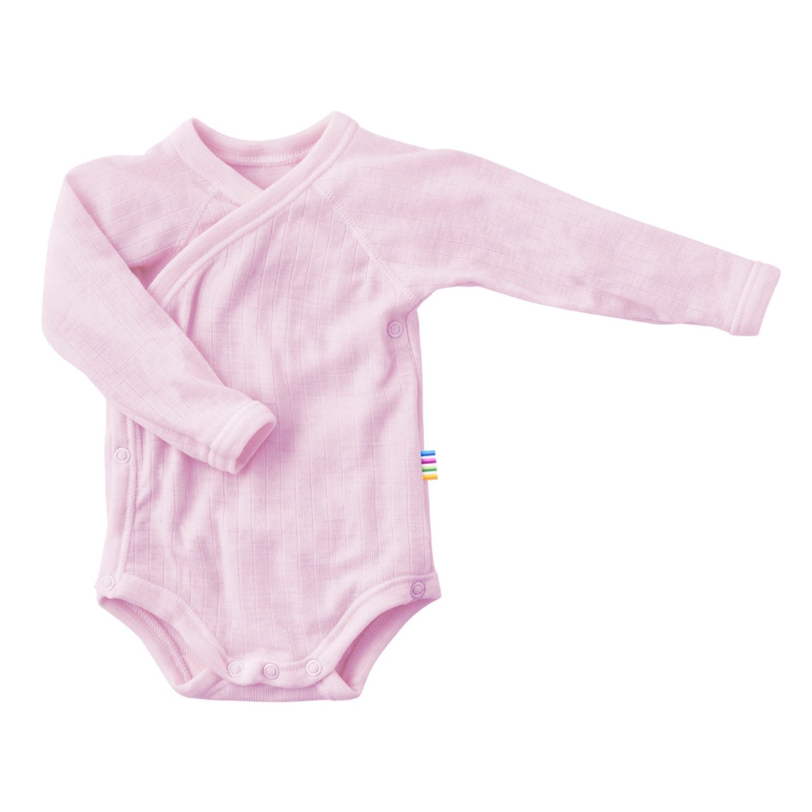 Wikkelromper merino wol rose - Charly's