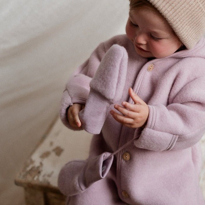 Wolfleece wantjes rose - Charly's