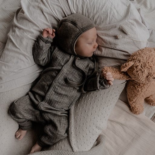 Wollen boxpakje sesam - Charly's