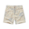 Linen chino short cinque terre print