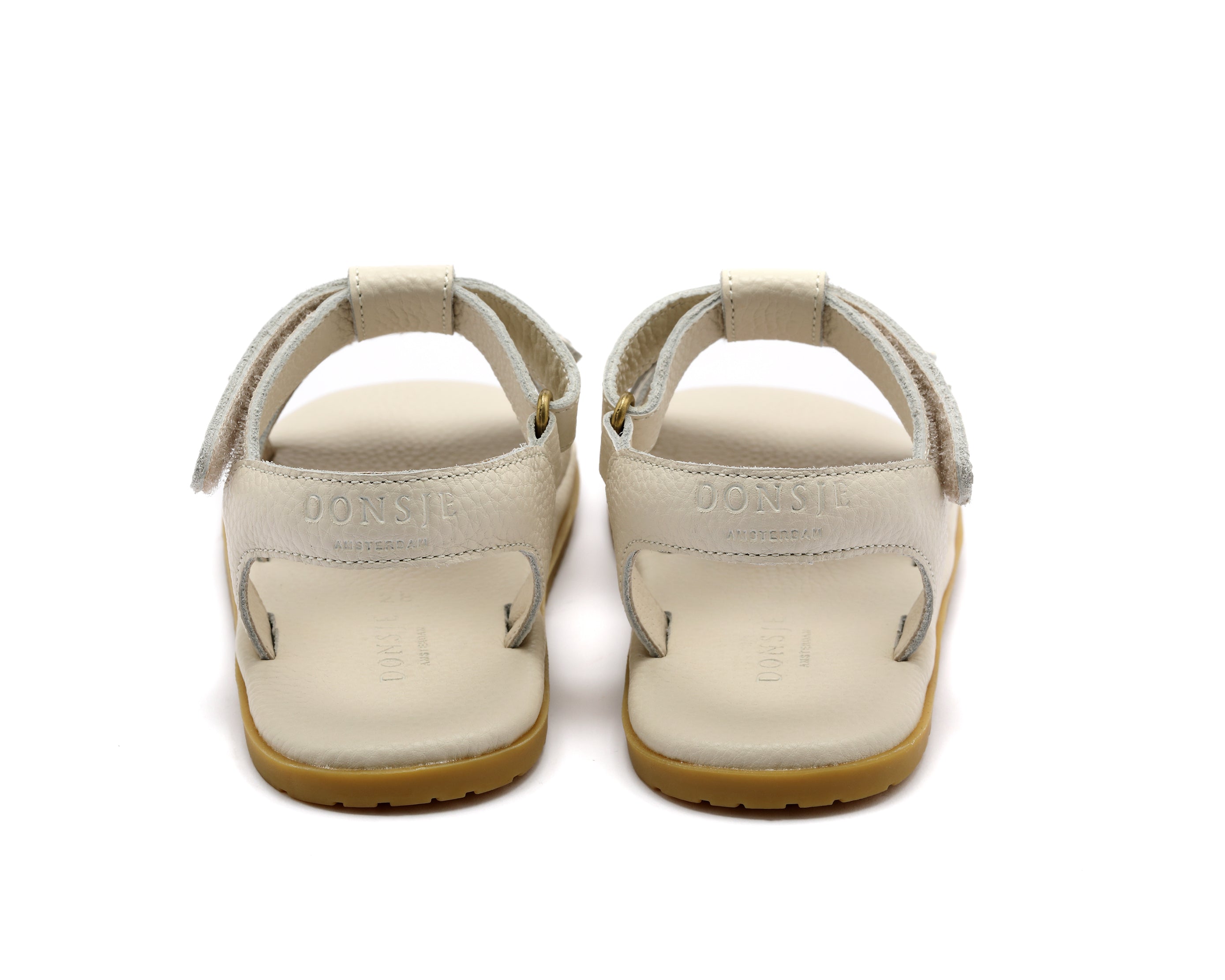 Leren zomer sandalen in de vorm van een daisy voor kinderen (meisjes) van Donsje.