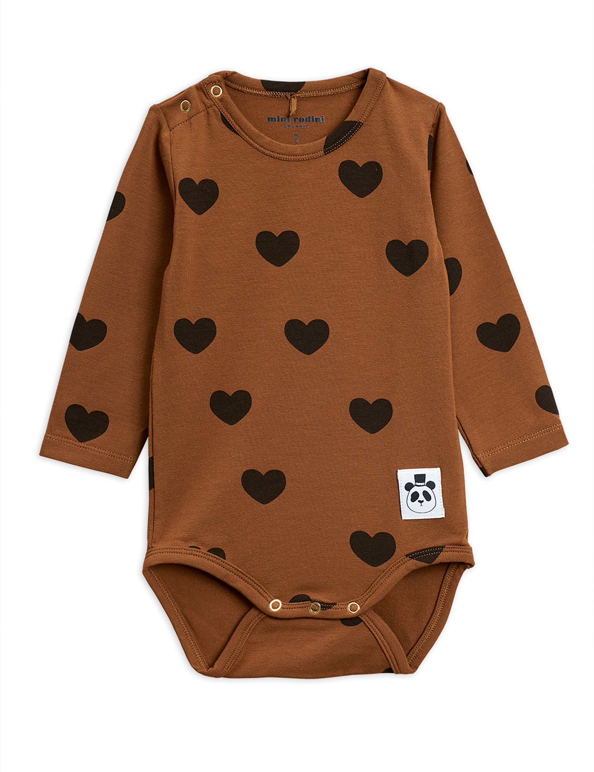 Mini Rodini Basic hearts ls body TENCEL™