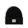 Beanie muts voor kinderen en volwassene in de kleur zwart van Herschel.