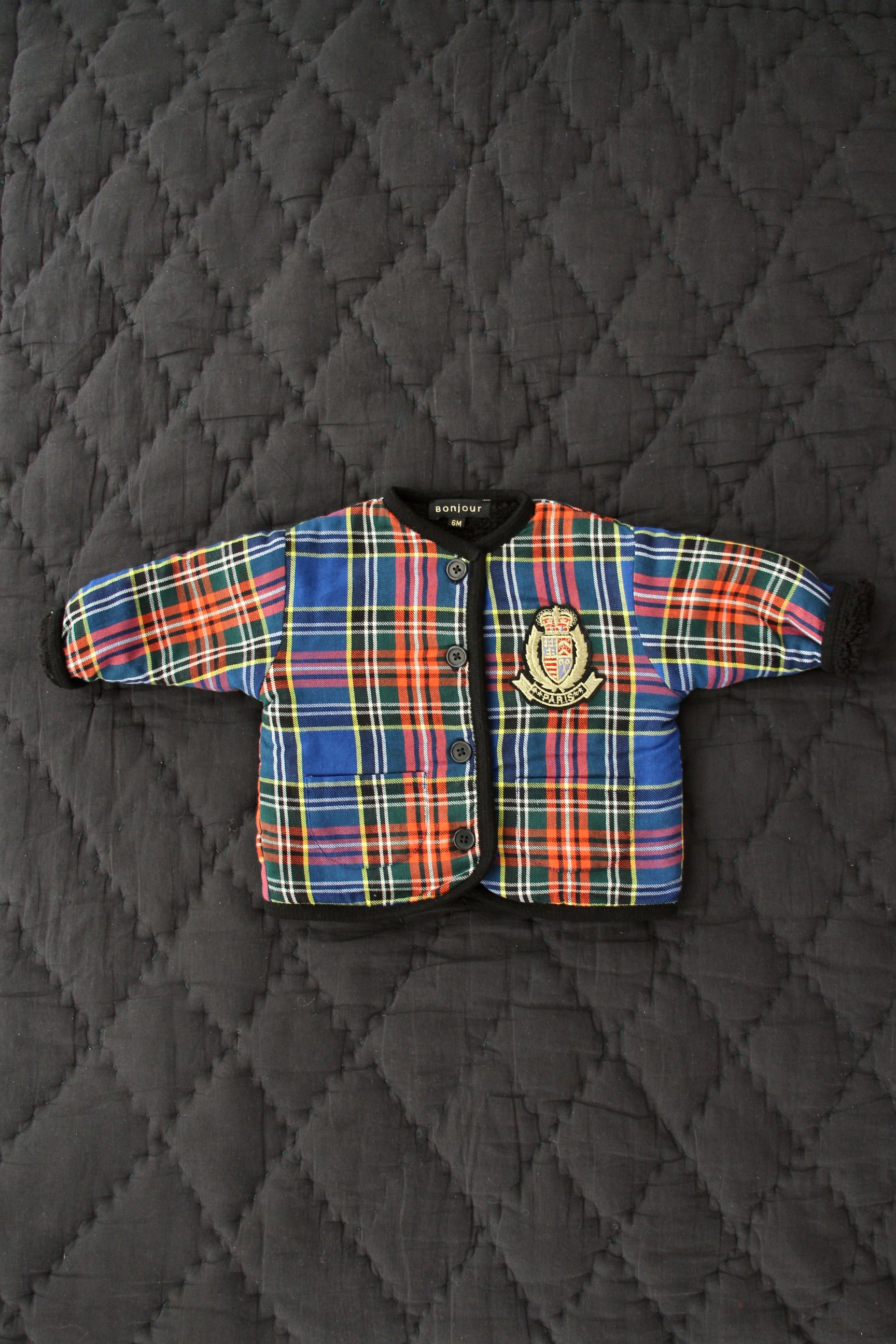 Bonjour Diary Reversible cardigan / jacket Indigo check