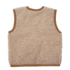 Beige wollen bodywarmer van het merk Alwero