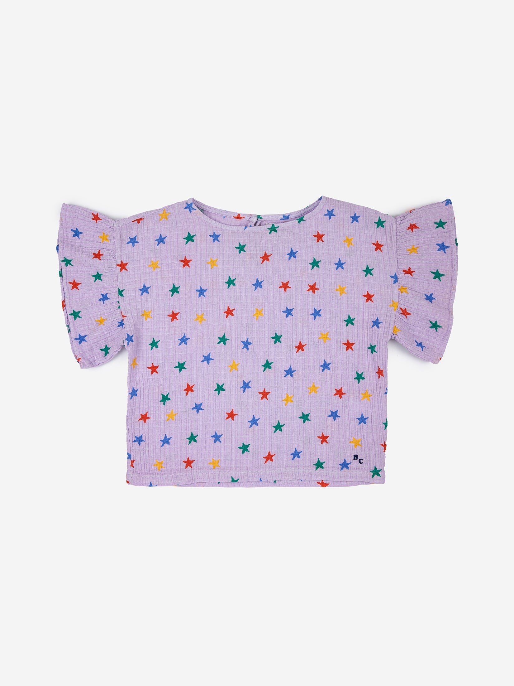 Multicolor Stars woven top