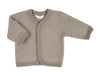Wolfleece jasje van wol voor baby's in de kleur sesam van het merk Joha.