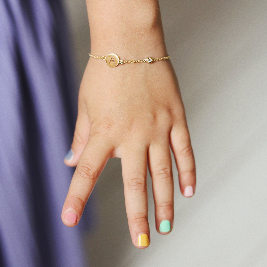 Naamarmband petite | Gold plated