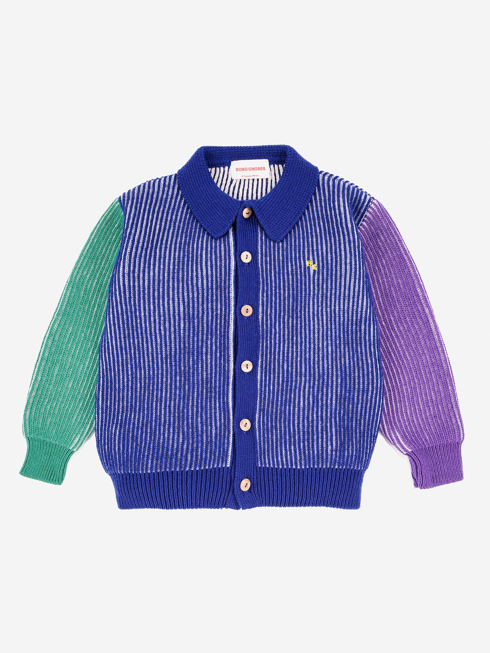 Bobo Choses Stripes color block cardigan | MULTICOLOR
