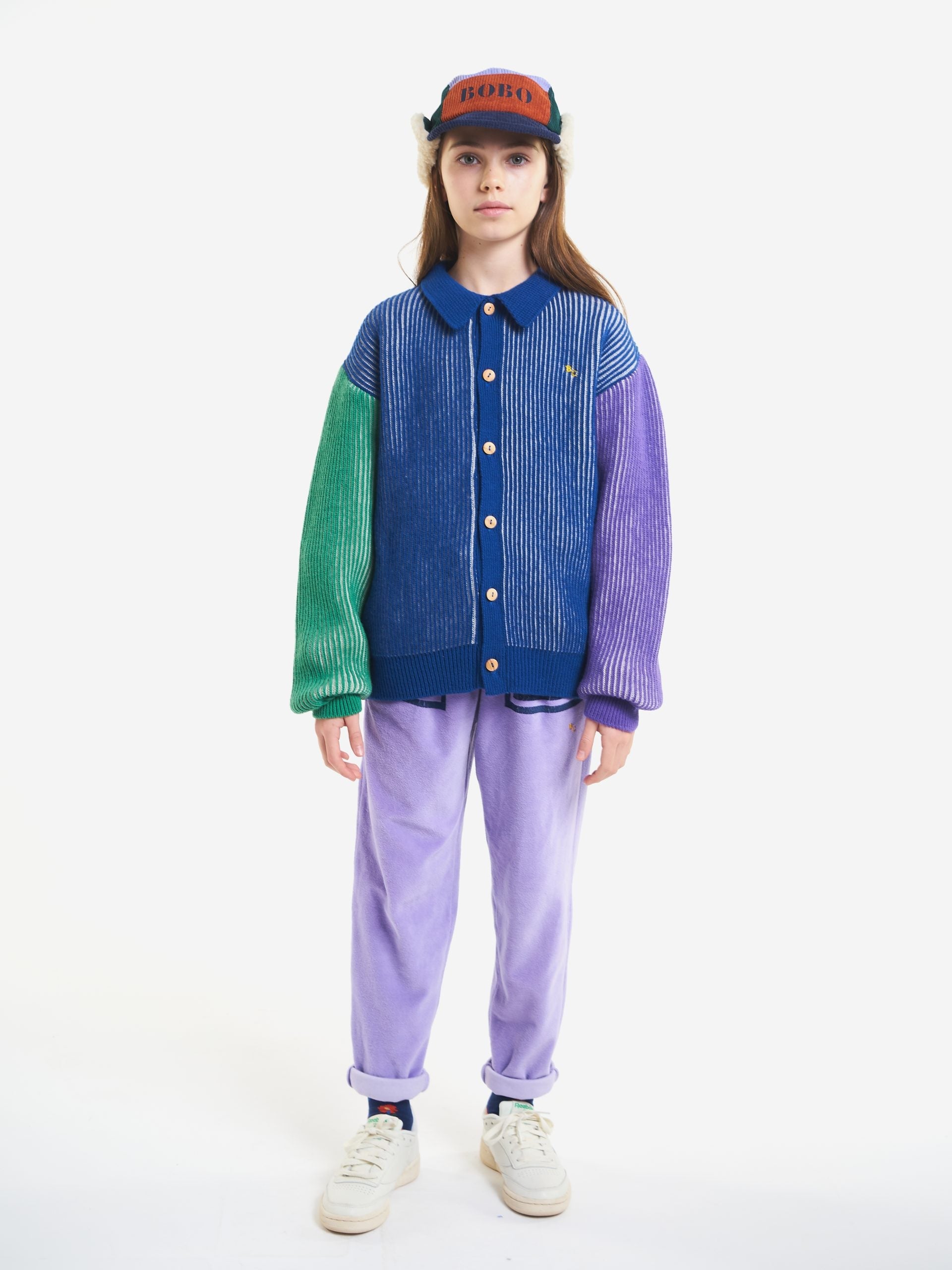 Bobo Choses Stripes color block cardigan | MULTICOLOR