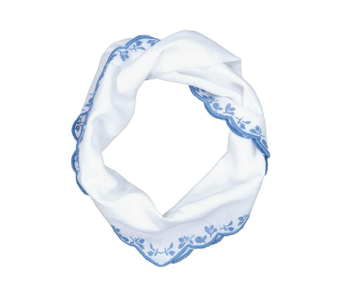 Mar Mar Copenhagen Scarf Alice | Floral Emb. White