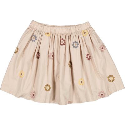 Skirt Cotton Poplin | Flower Dot