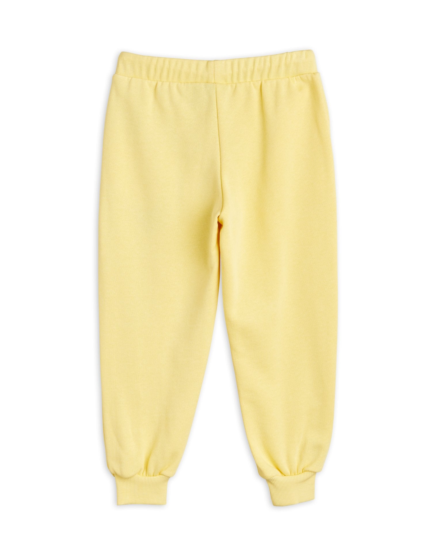Mini Rodini Lily of the valley emb sweatpants | Yellow
