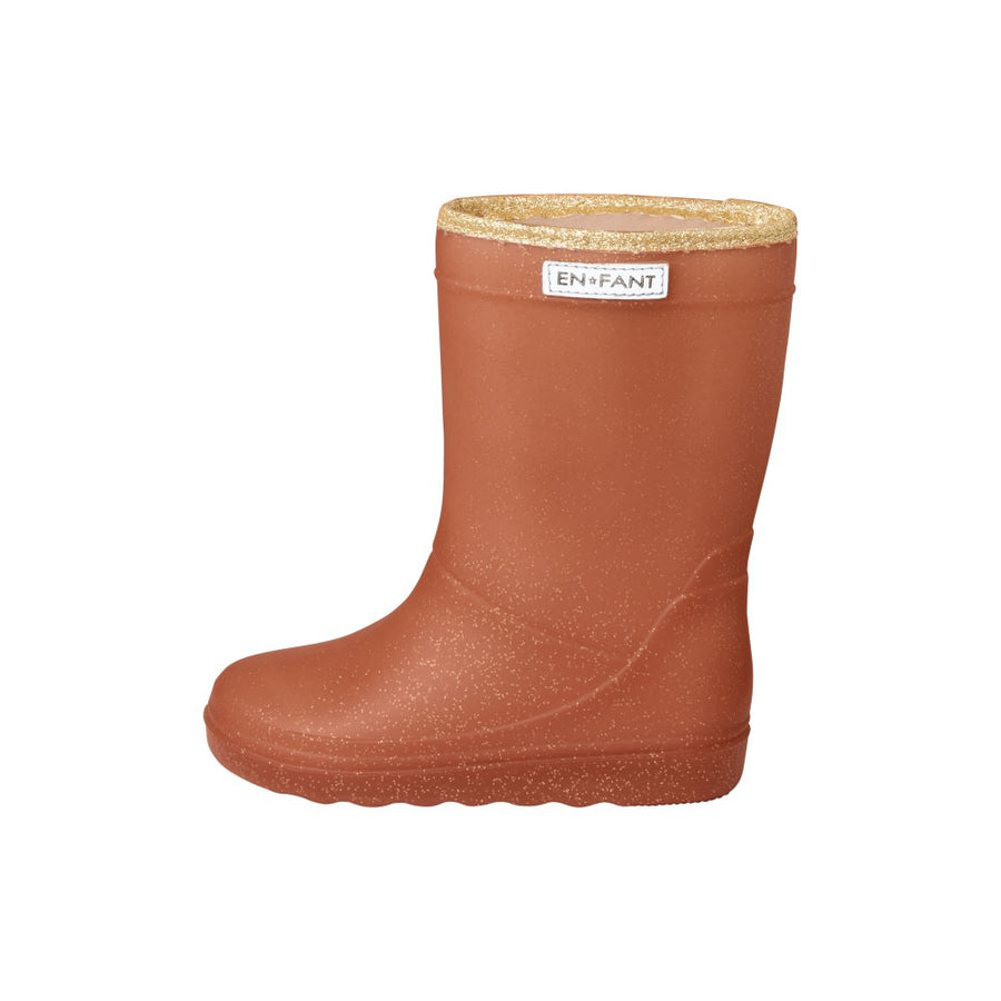 Thermoboots Glitter Leather Brown Kids & Adults