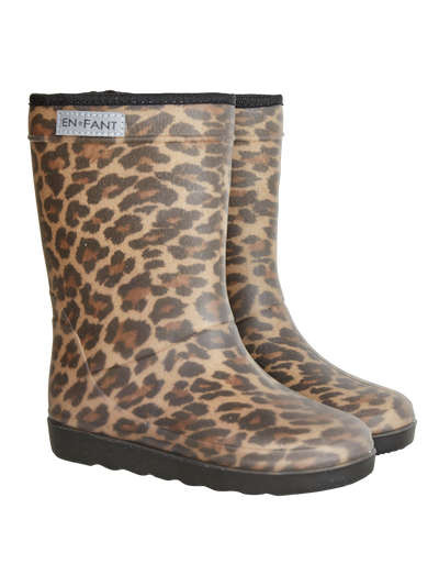 Rainboots Print Leopardo