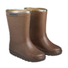 De thermoboots zijn gevoerd met wol aan de binnenzijde. De regenlaarzen zijn van ENFANT en bruin glitter van kleur.