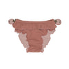 Bikini broek in de kleur rood met appel detail voor kinderen (meisjes) van Donsje.