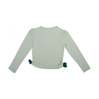 UV zwem bikini met broekje en shirt voor meisjes in de kleur blauw van Donsje.