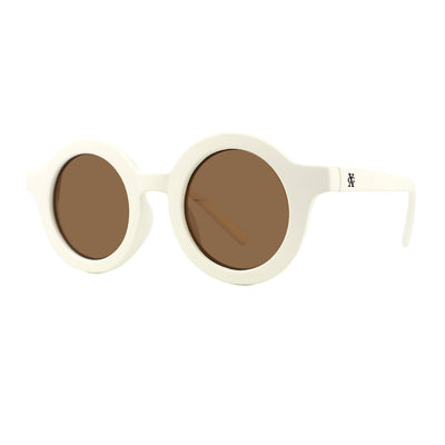 Witte zonnebril voor kinderen met UV bescherming van het merk Grench & Co.