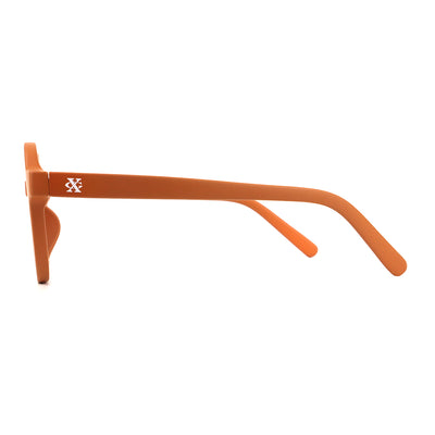 Goud bruine zonnebril voor kinderen met UV bescherming van het merk Grench & Co.
