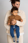Knitted Baby Cardigan - Almond