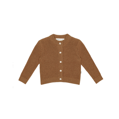 Knitted Baby Cardigan - Almond
