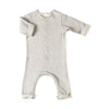 Onesie met drukknoopjes aan de voorzijde in het grijs voor baby's van het merk Nixnut.